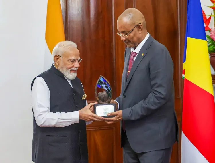 PM Modi receives Seychelles' 'Guardian of the Blue Horizon' award, Shah hails global honour