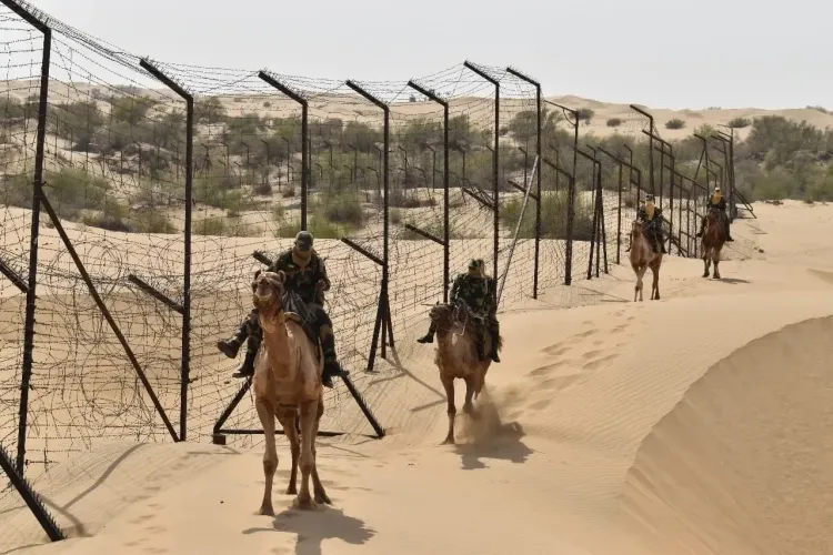 Why is public movement restricted within 3-km of the India-Pak border in Rajasthan's Sriganganagar?