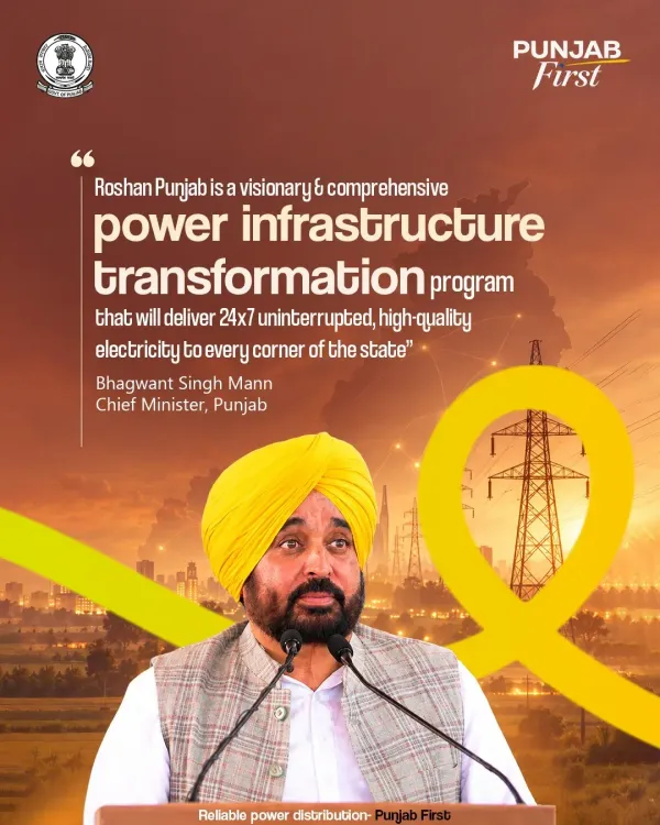 Punjab CM Bhagwant Mann launches Roshan Punjab with ₹5,000 Cr outlay