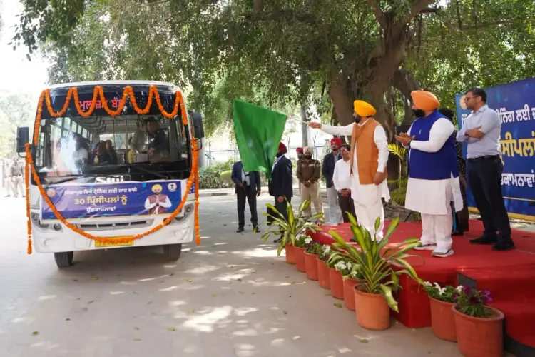 Punjab's Chief Minister Sends Off 30 School Principals for Training in Singapore