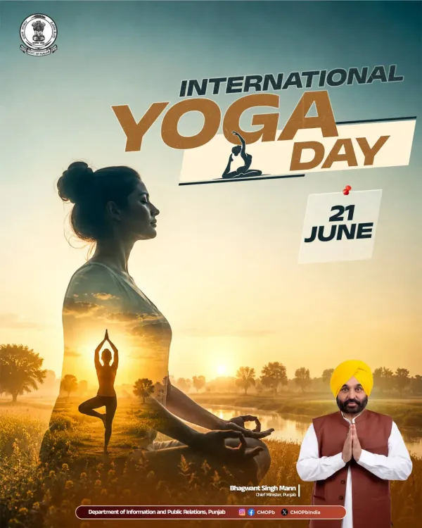 Punjab CMO Marks International Yoga Day 2026