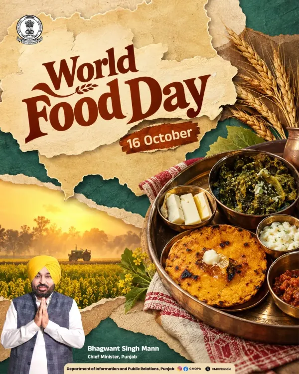 Punjab CMO marks World Food Day, October 16