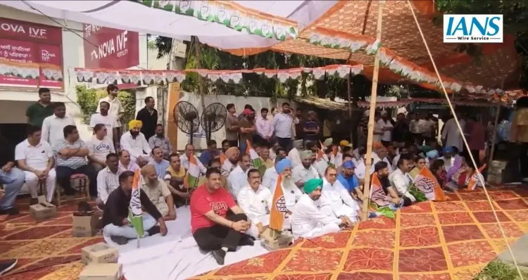 Punjab Congress Protests ED Chargesheet in National Herald Case