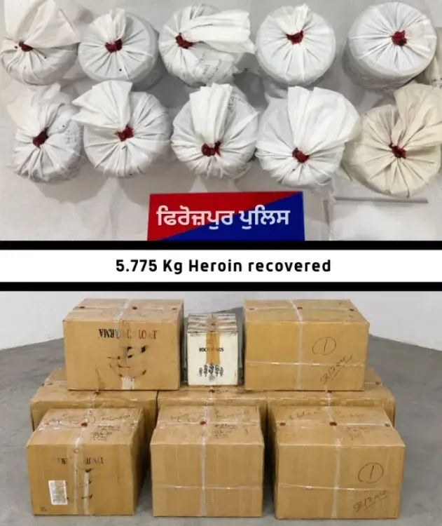 पंजाब पुलिस का नशा तस्करों पर प्रहार: 5.775 किलो हेरोइन, 1.33 लाख कैप्सूल सहित तीन गिरफ्तार