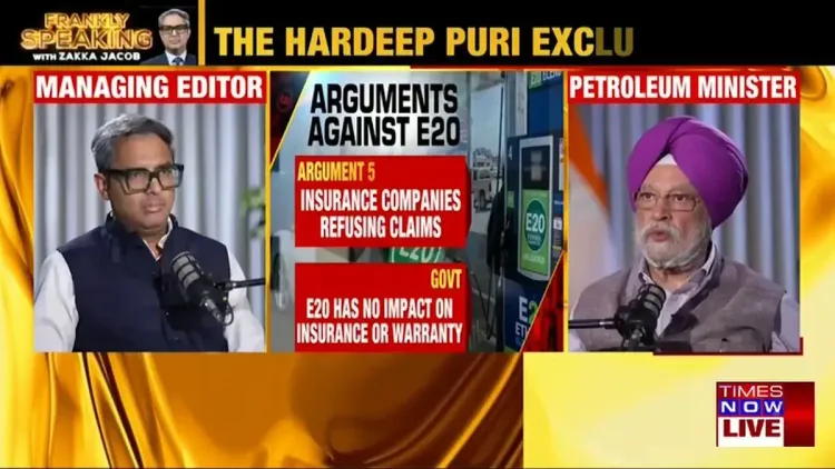 Puri Defends E20 Fuel, Calls Criticism 'Propaganda'