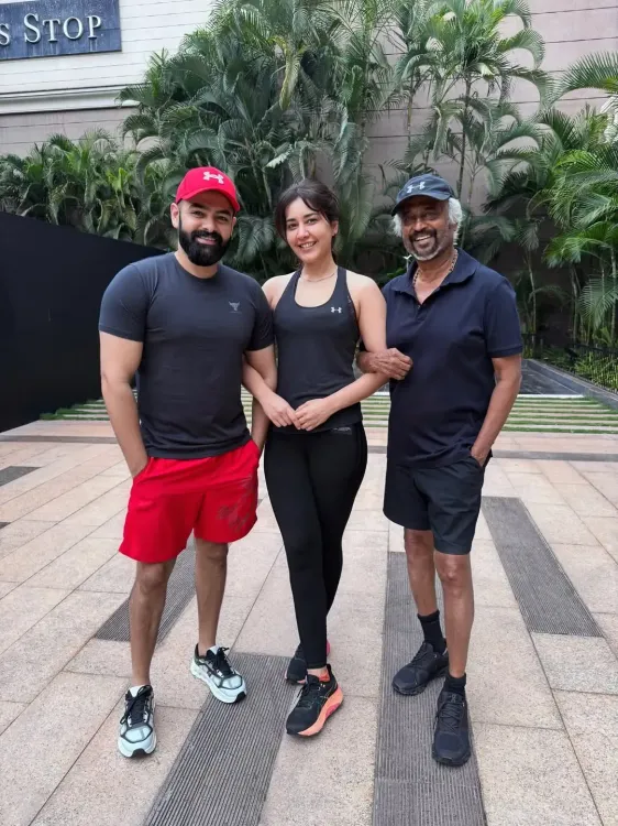 Rajinikanth's Dharman 4th schedule: Raashii Khanna shares BTS pics from Mysuru