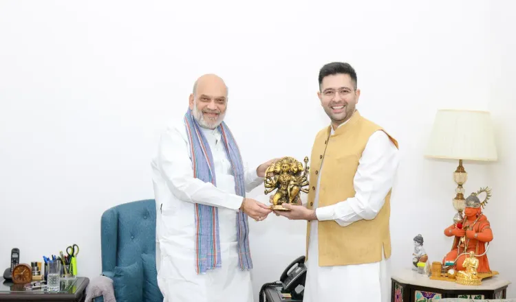 Raghav Chadha wishes Amit Shah on birthday, cites security record
