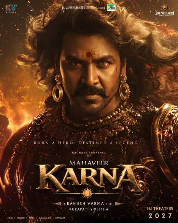 Raghava Lawrence's Karna first look from 'Mahaveer Karna' unveiled