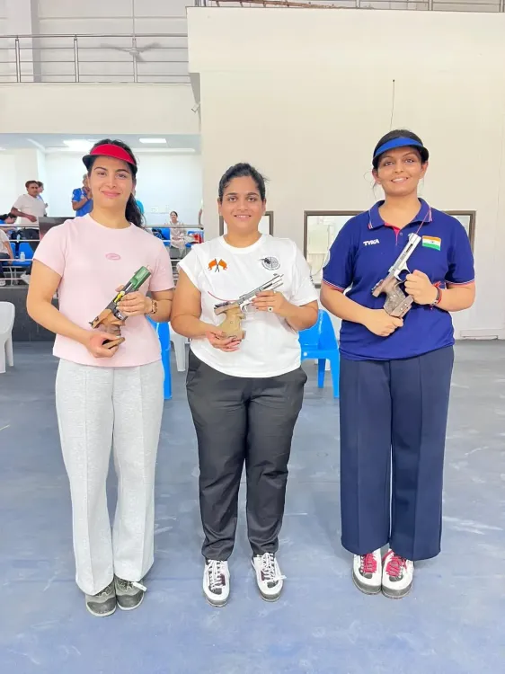 Rahi Sarnobat tops women's 25m pistol T4 finals; Manu Bhaker takes silver