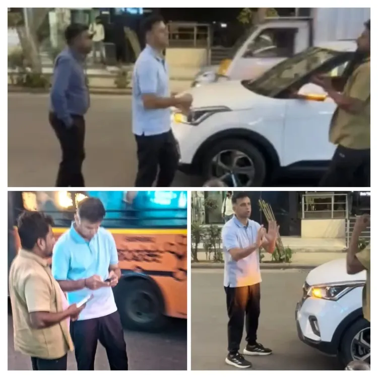 Rahul Dravid’s SUV Involved in Collision with Goods-Laden Auto in Bengaluru, Video Goes Viral