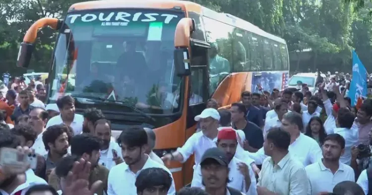 Rahul Gandhi leads 'March For Democracy' at Supreme Court