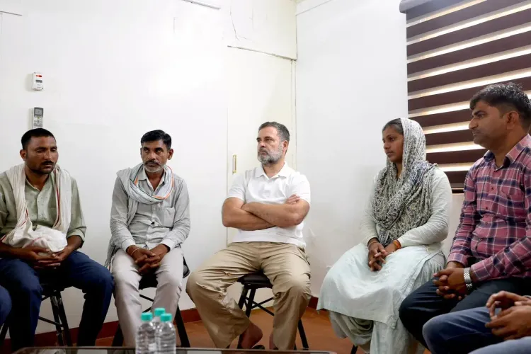 Rahul Gandhi Meets Family of NEET Suicide Victim Pradeep Meghwal