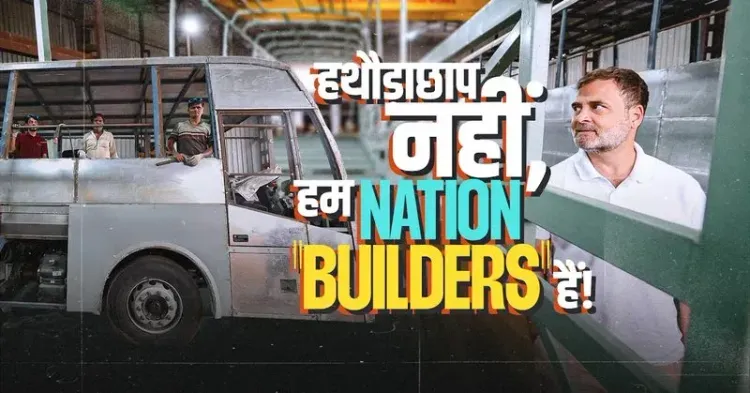 Rahul Gandhi Meets Rajasthan Bus & Truck Body Builders