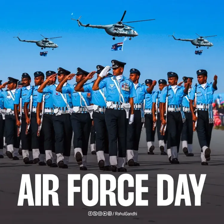 Rahul Gandhi Salutes IAF on Air Force Day 2026