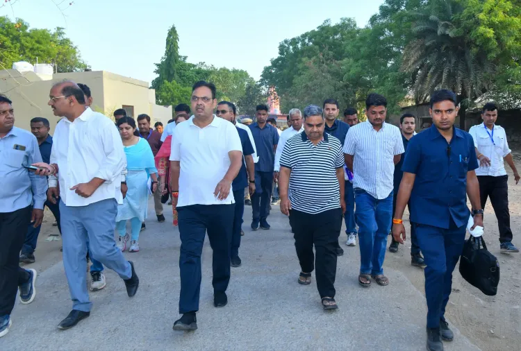 Rajasthan CM Bhajanlal Sharma tours Bambori village, reviews welfare schemes