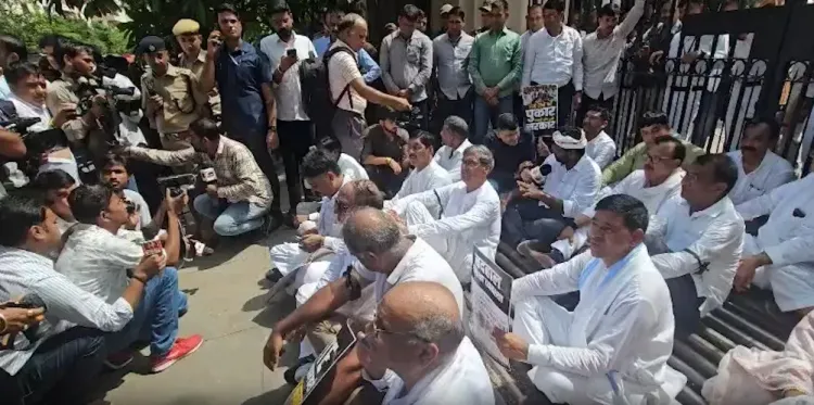 Rajasthan Congress marches against school entry ban, targets deaf-mute institution