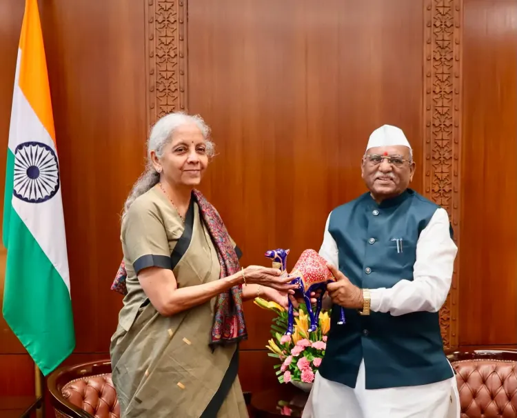 Rajasthan Governor Bagde Calls on FM Sitharaman