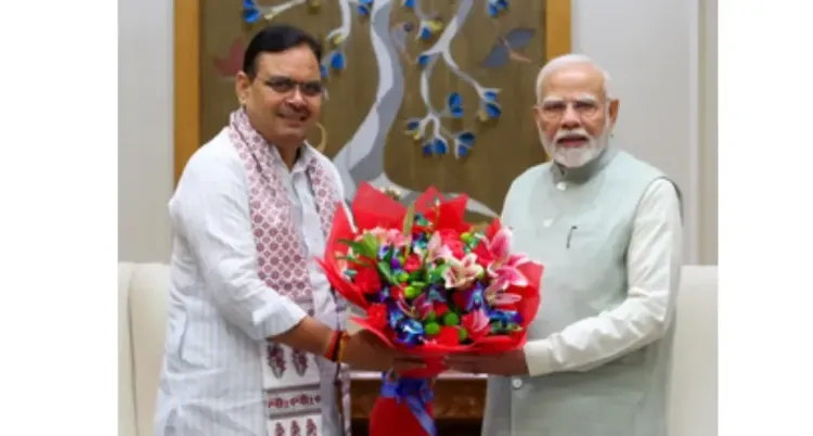 क्या राजस्थान के मुख्यमंत्री भजनलाल शर्मा ने प्रधानमंत्री मोदी से मुलाकात की?