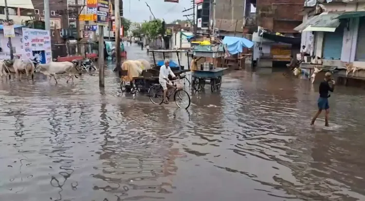 क्या राजस्थान में मूसलधार बारिश ने कई जिलों को जलमग्न कर दिया?