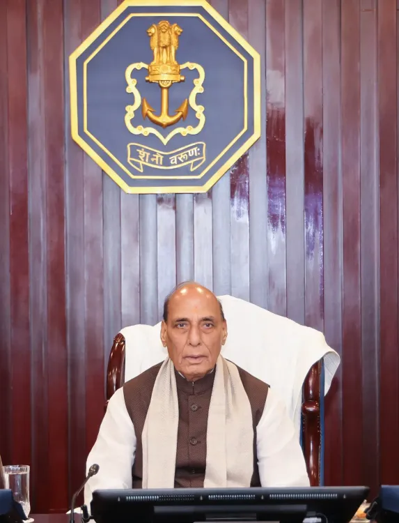 Rajnath Singh at Navy Commanders' Conf: AI, MAHASAGAR, Op Urja Suraksha