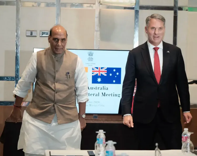 Rajnath Singh, Australian Deputy PM Marles discuss military interoperability at ADMM-Plus