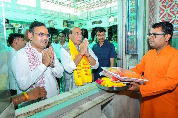 Rajnath Singh, Bhajanlal Sharma share vehicle in Nagaur, echo Modi's fuel-save call