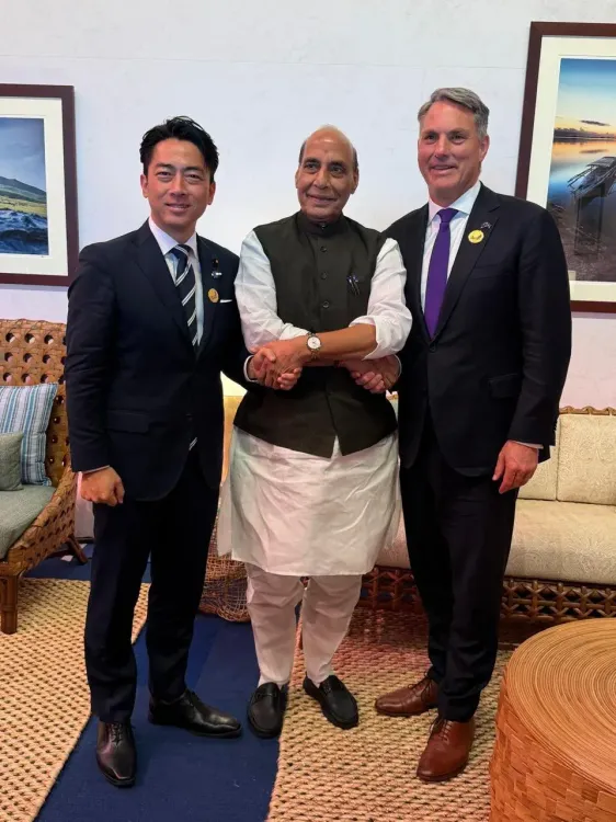 Rajnath Singh Champions JAI Trilateral Tie-Up