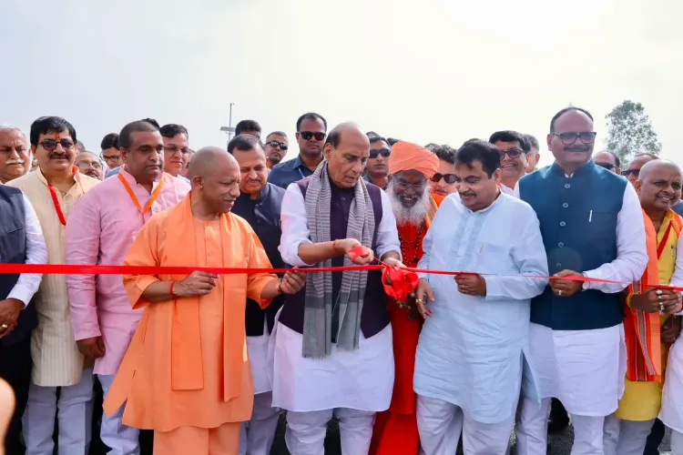 Rajnath Singh inaugurates Lucknow-Kanpur Expressway