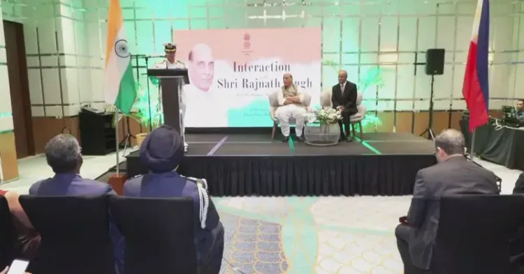 Rajnath Singh Meets Indian Community in Cebu, Philippines