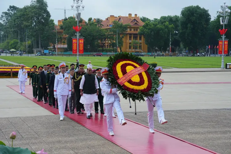 Rajnath Singh pays homage to Ho Chi Minh on 136th birth anniversary in Hanoi