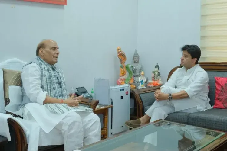 Rajnath Singh thanks Scindia for good wishes