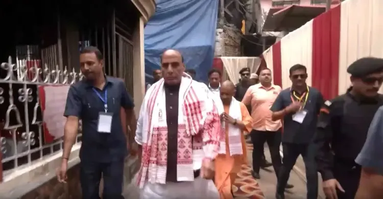 Rajnath Singh, Yogi Adityanath pray at Kamakhya Temple after Sarma swearing-in