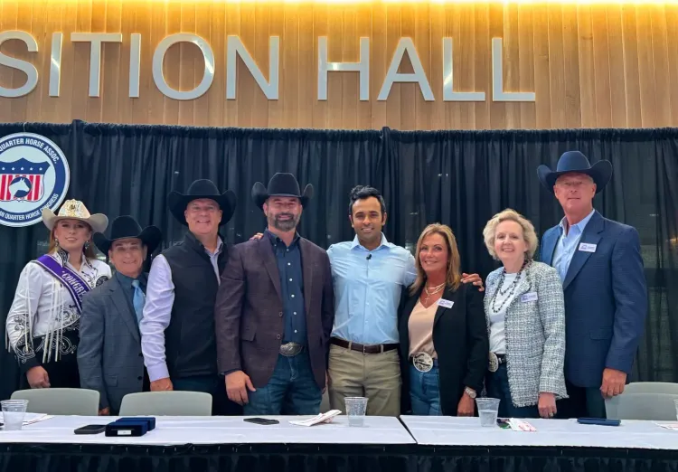 Ramaswamy at Ohio Quarter Horse Congress, backs youth ag