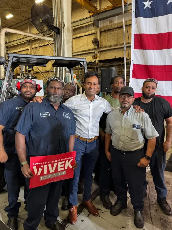 Ramaswamy Courts Ohio Manufacturers in Euclid Rally