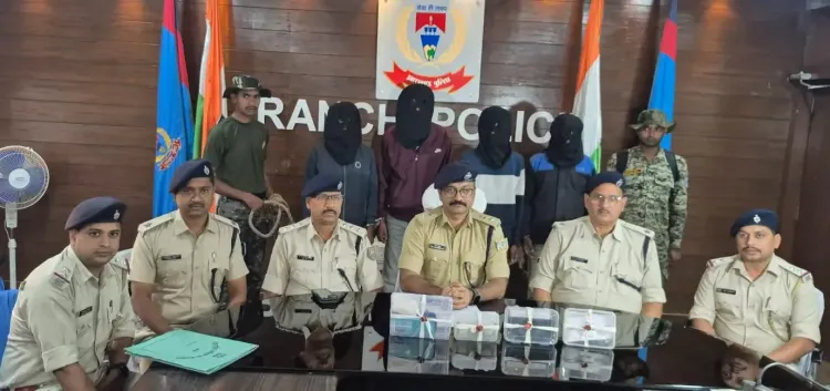 क्या रांची में उग्रवादी संगठन और क्रिमिनल गैंग के नाम पर रंगदारी मांगने वाले चार अपराधी गिरफ्तार हुए?
