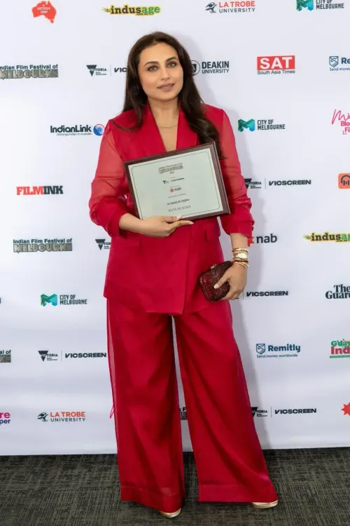 Rani Mukerji honoured at IFFM 2026 for three decades of iconic roles