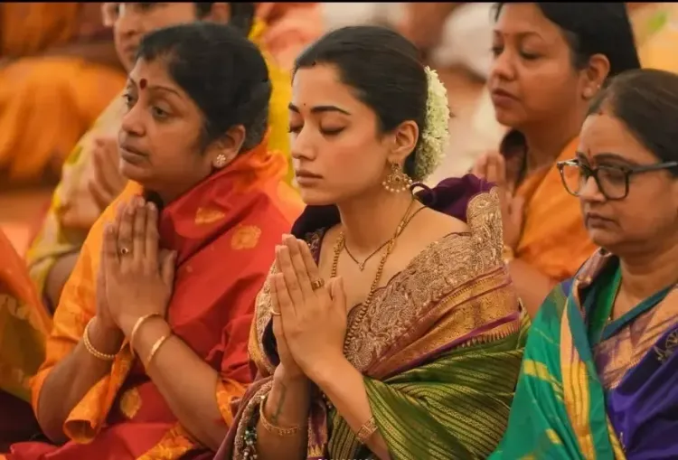 Rashmika Mandanna visits Vijay Deverakonda's Puttaparthi school, calls it 'divine'
