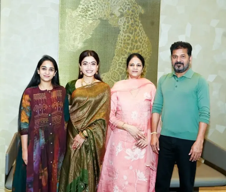 Rashmika Mandanna's Memorable Meeting with Telangana CM Revanth Reddy