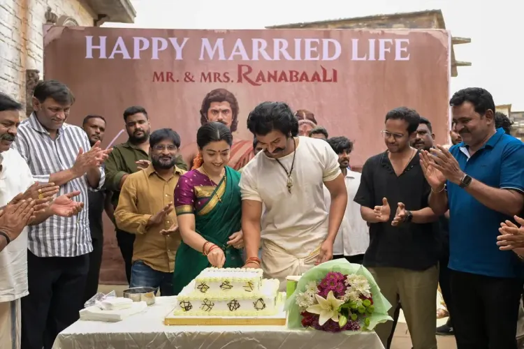 Celebrating Love: Rashmika Mandanna and Vijay Deverakonda Reunite on the 'Ranabaali' Set