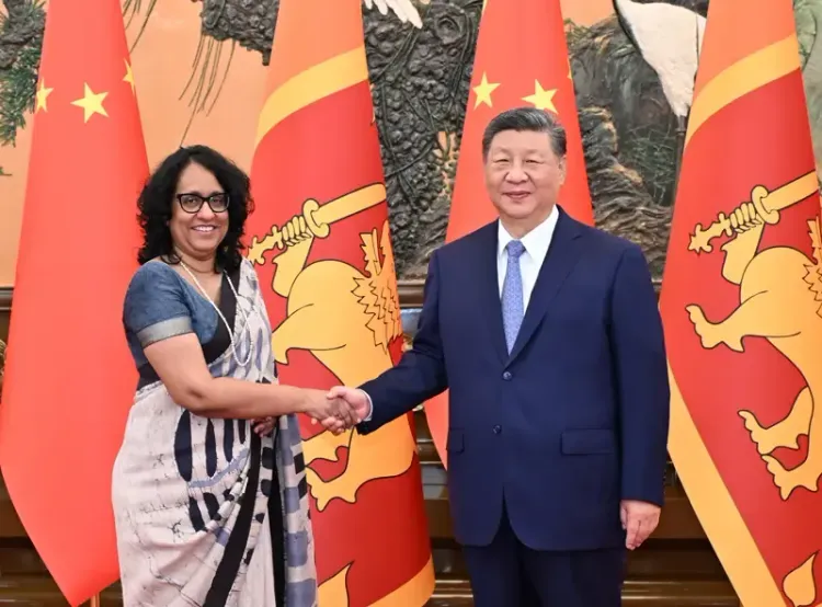 क्या राष्ट्रपति शी चिनफिंग ने श्रीलंका की प्रधानमंत्री अमरसुरिया से मुलाकात की?