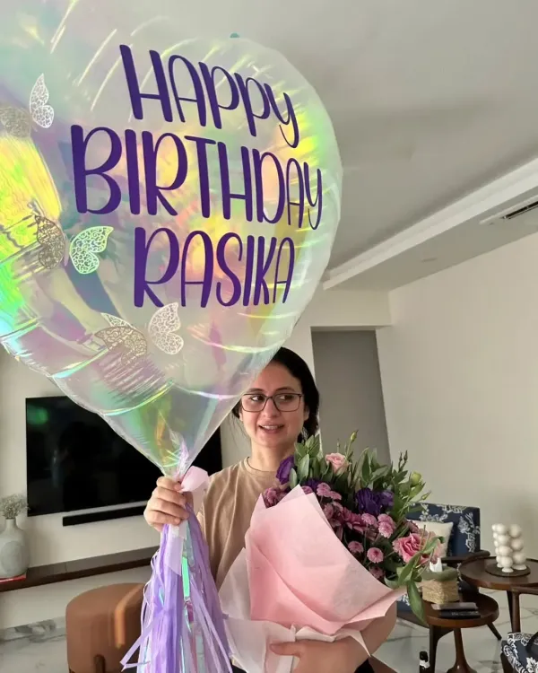 How Did Rasika Dugal Celebrate Her Birthday with Balloons and Freshly Baked Bread?