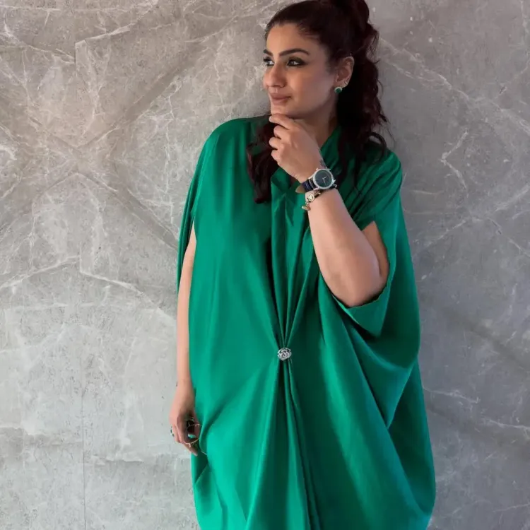 Raveena Tandon Celebrates Women's Day with a Sword and a Message on Safety
