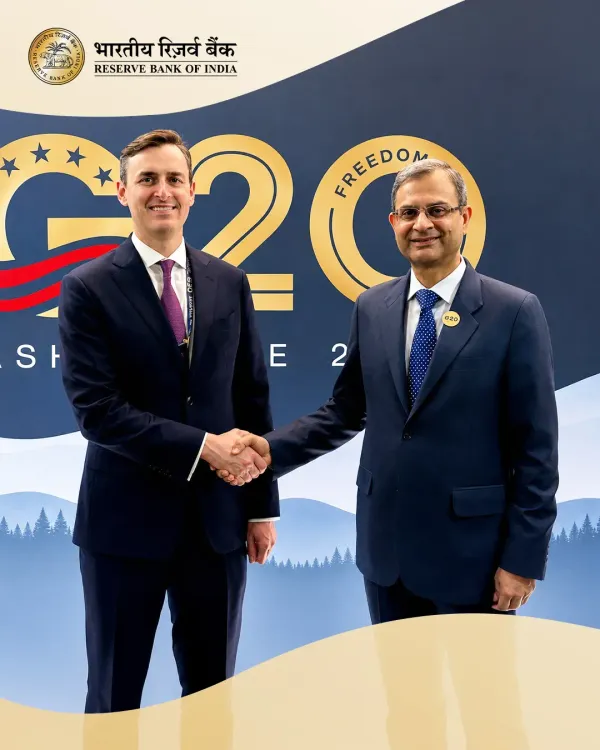 RBI Governor Sanjay Malhotra meets Fed Chair Warsh, IMF's Katz at G20 in Asheville