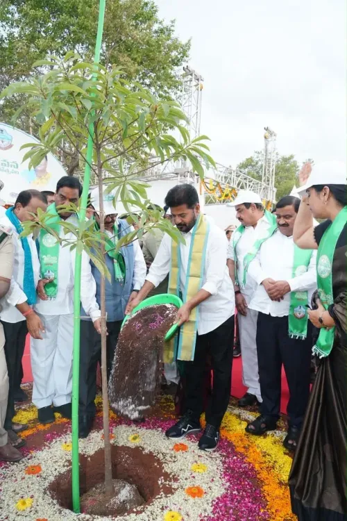 Revanth Reddy launches Van Mahotsavam at Gurramguda forest