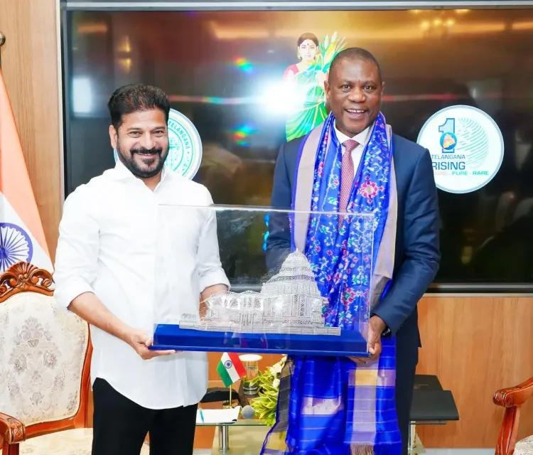 Revanth Reddy meets South Africa Deputy President Mashatile