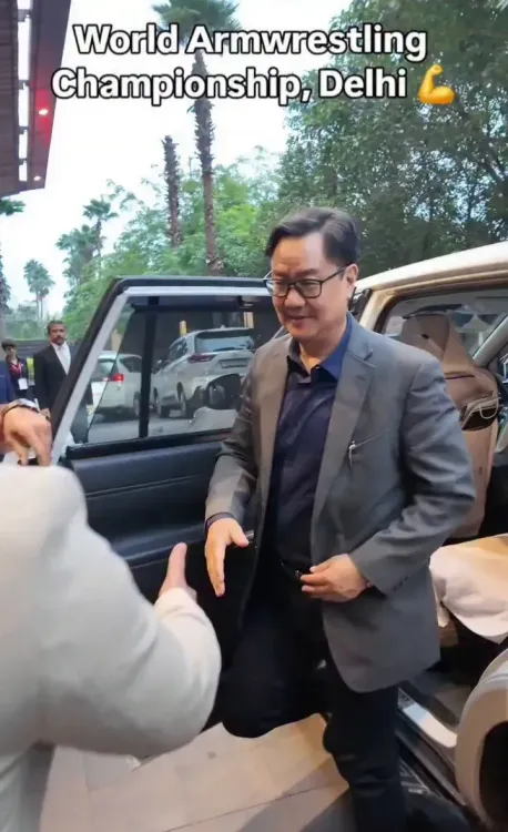 Rijiju flags off World Armwrestling Championship in Delhi