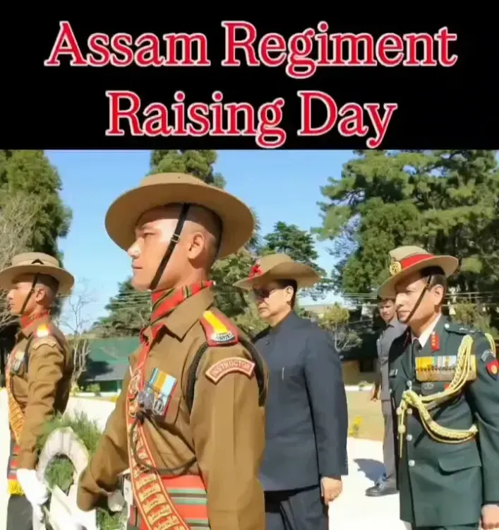 Rijiju Greets Assam Regiment on Raising Day