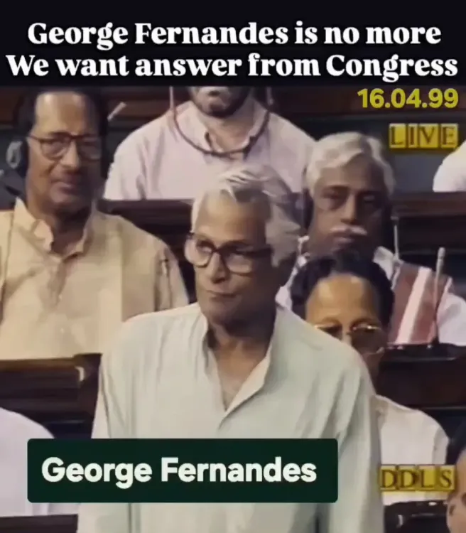 Rijiju Invokes George Fernandes, Demands Congress Answer