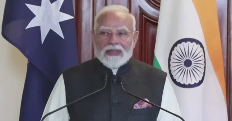 Rijiju shares live feed of PM Modi-Albanese joint press meet in Melbourne
