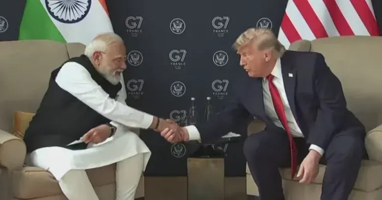 Rijiju Shares Live Feed of PM Modi-Trump Bilateral Meet